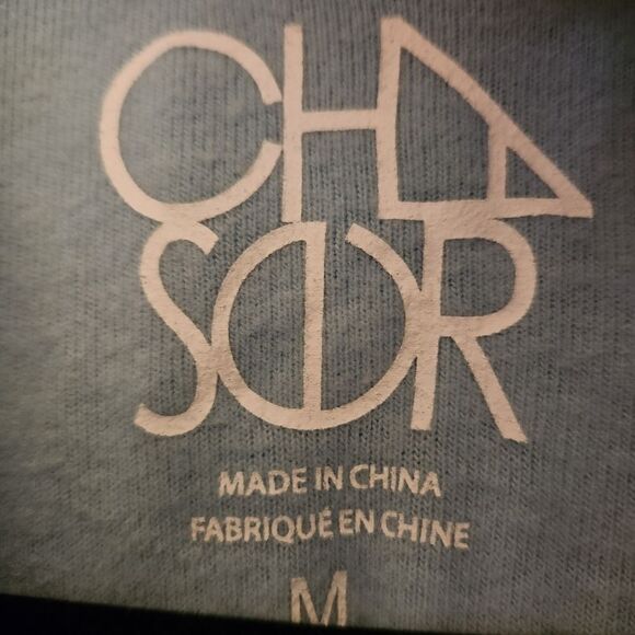 Chaser Cropped Drawstring Long Sleeve Hooded Sweatshirt Size Medium - Picture 5 of 7